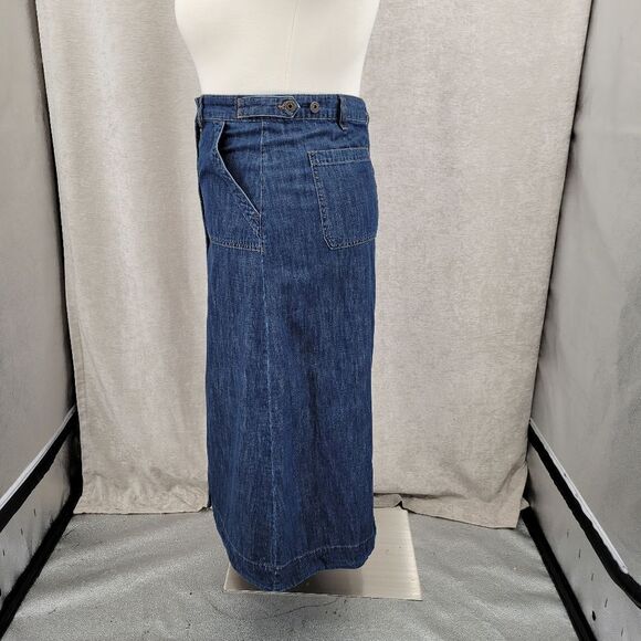 Lauren Ralph Lauren Vintage Denim Jean Maxi Skirt Women's Plus Size 14 - Picture 4 of 14